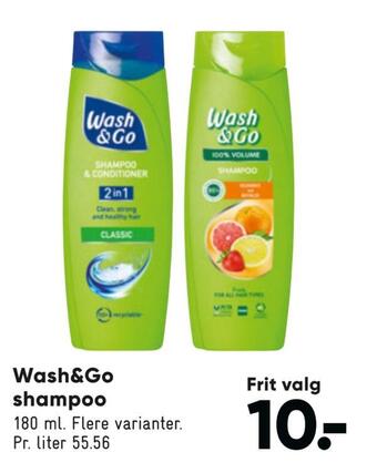 Bilka Wash&go shampoo tilbud