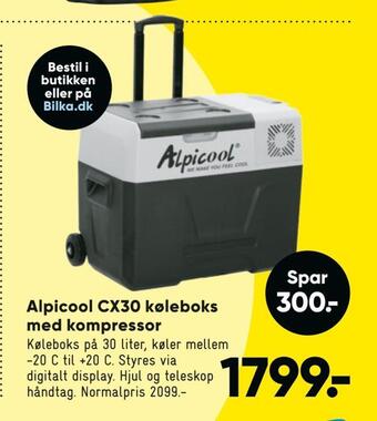 Bilka Alpicool cx30 køleboks med kompressor tilbud