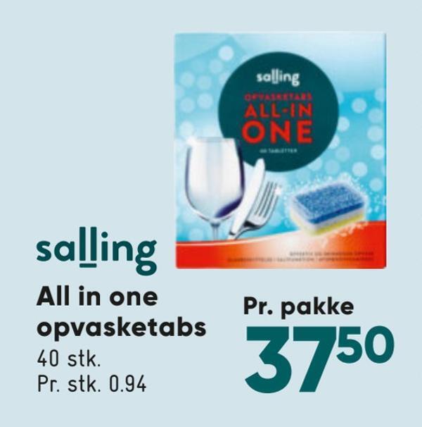 Bilka All in one opvasketabs tilbud