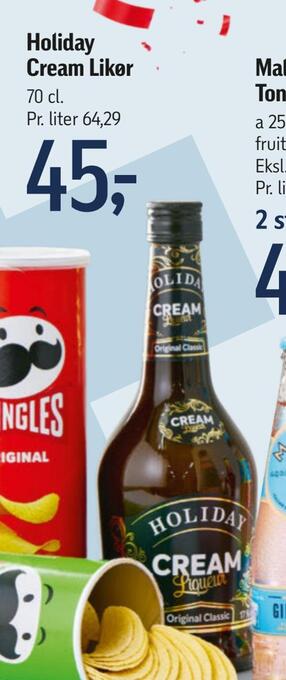 Føtex Holiday cream likør tilbud