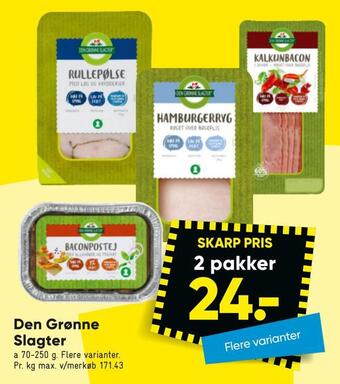 Bilka Den grønne slagter tilbud