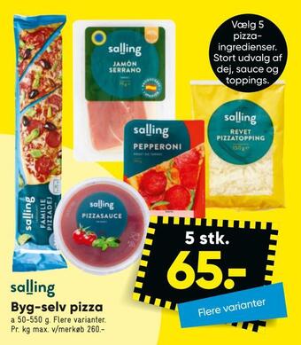 Bilka Byg-selv pizza tilbud