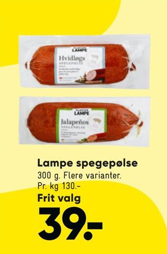 Lampe spegepølse