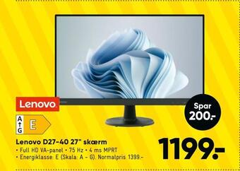 Lenovo d27-40 27 skærm