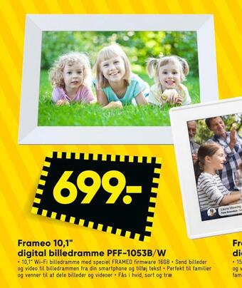 Bilka Frameo 10,1 digital billedramme pff-1053b/w tilbud