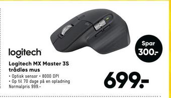 Bilka Logitech mx master 3s trådløs mus tilbud