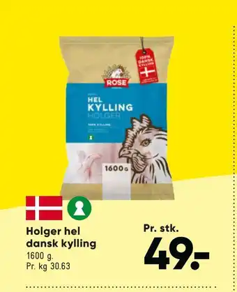Bilka Holger hel dansk kylling tilbud