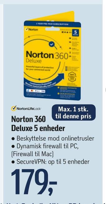 Føtex Norton 360 deluxe 5 enheder tilbud
