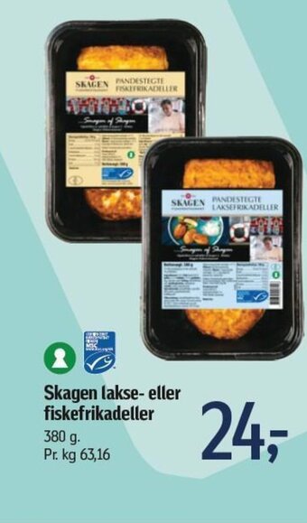 Føtex Skagen lakse- eller fiskefrikadeller tilbud