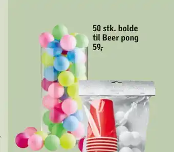 50 stk. bolde til beer pong
