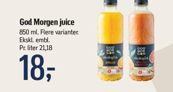 Føtex God Morgen juice tilbud
