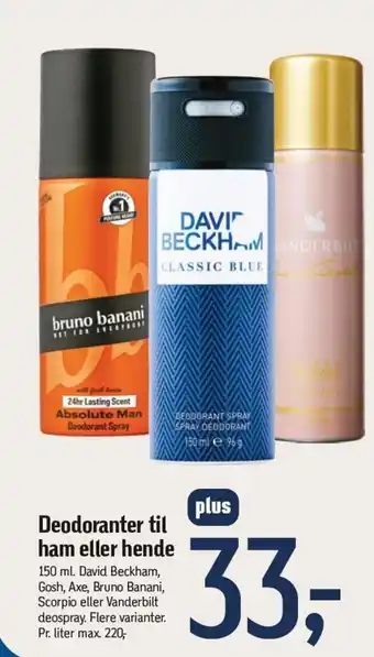 Føtex Deodoranter til ham eller hende tilbud