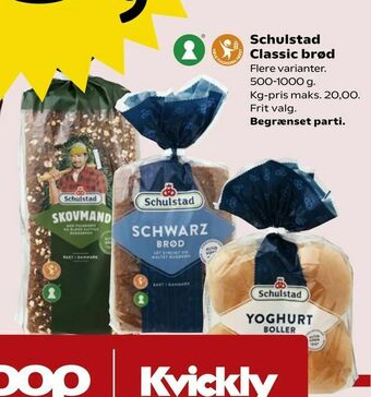Kvickly Schulstad Classic brød tilbud