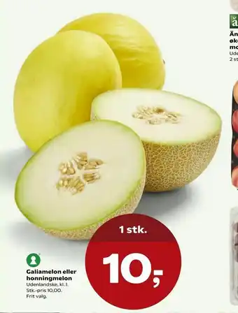 Kvickly Galiamelon eller honningmelon tilbud
