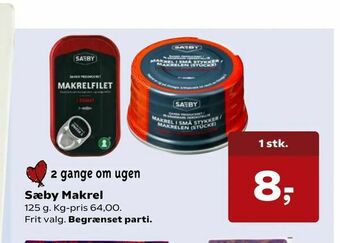 Kvickly Sæby Makrel tilbud
