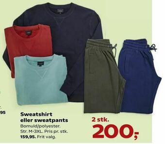 Kvickly Sweatshirt eller sweatpants tilbud