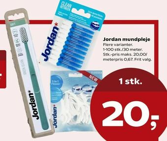 Kvickly Jordan mundpleje tilbud