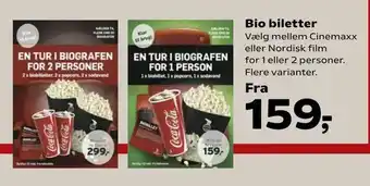 Kvickly Bio biletter tilbud
