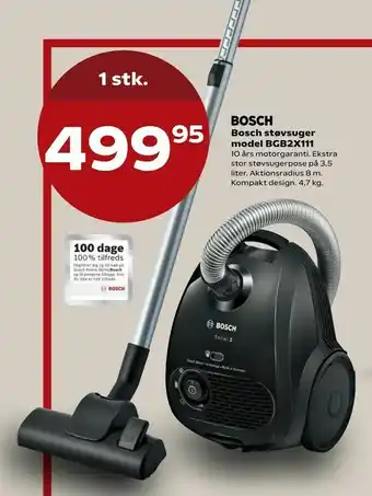Kvickly Bosch støvsuger model BGB2X111 tilbud