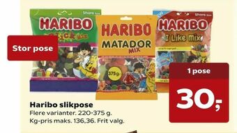 Kvickly Haribo slikpose tilbud
