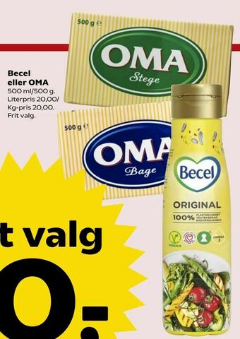 Kvickly Becel eller OMA tilbud