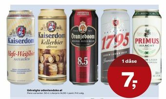 Kvickly Udvalgte udenlandske øl tilbud