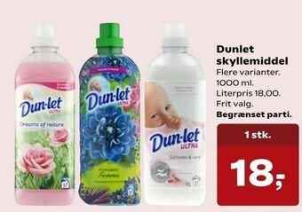 Kvickly Dunlet skyllemiddel tilbud