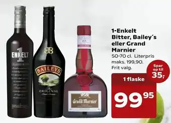 Kvickly 1-Enkelt Bitter, Bailey's eller Grand Marnier tilbud