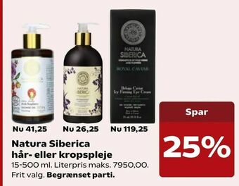 Natura Siberica hår- eller kropspleje