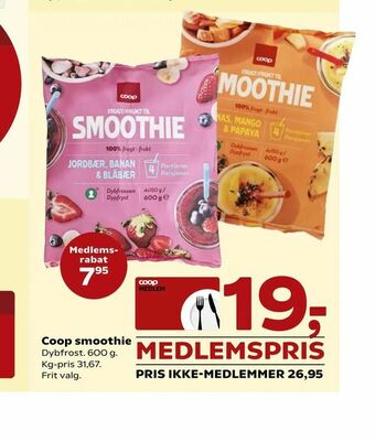 SuperBrugsen Coop smoothie tilbud