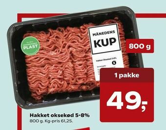 SuperBrugsen Hakket oksekød 5-8% tilbud