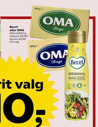 SuperBrugsen Becel eller OMA tilbud