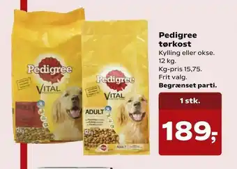 SuperBrugsen Pedigree tørkost tilbud