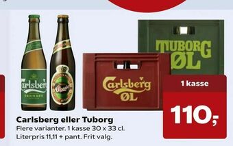 SuperBrugsen Carlsberg eller Tuborg tilbud
