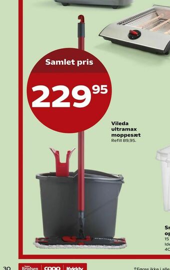 SuperBrugsen Vileda ultramax moppesæt tilbud