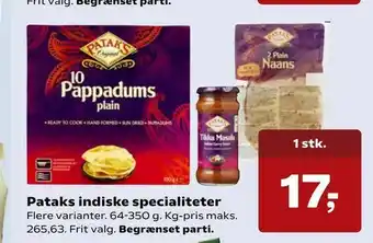 Pataks indiske specialiteter