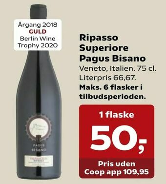SuperBrugsen Ripasso Superiore Pagus Bisano tilbud