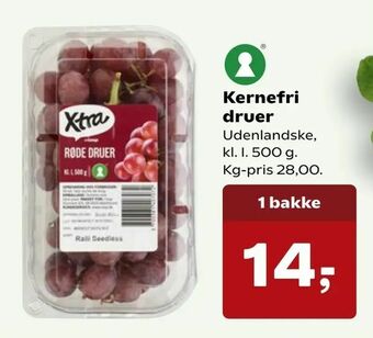 SuperBrugsen Kernefri druer tilbud