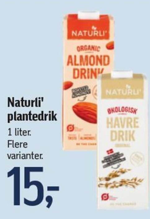 Føtex Naturli' plantedrik tilbud