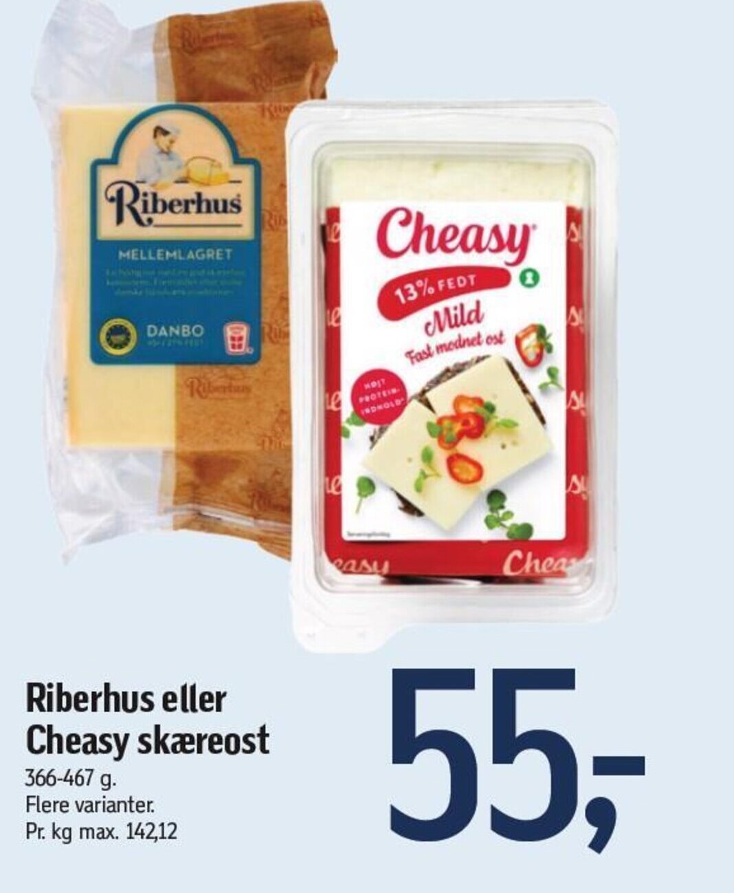 Føtex Riberhus eller Cheasy skæreost tilbud