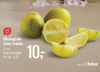 Økologiske lime i bakke