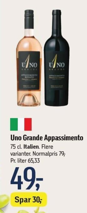 Føtex Uno Grande Appassimento tilbud