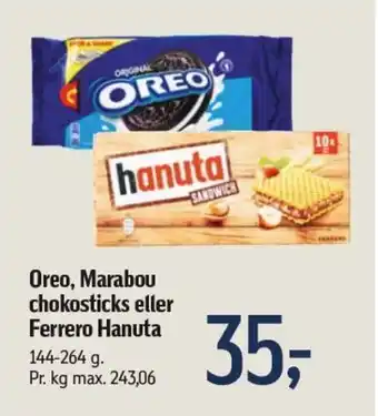 Oreo, Marabou chokosticks eller Ferrero Hanuta