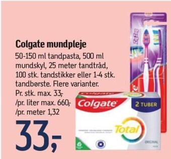Føtex Colgate mundpleje tilbud