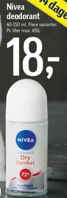 Føtex Nivea deodorant tilbud