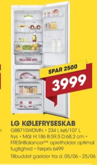 Lg køle/fryseskab