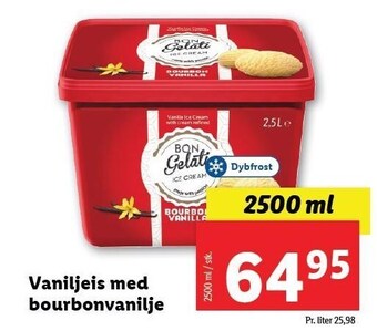 Lidl Vaniljeis med bourbonvanilje tilbud
