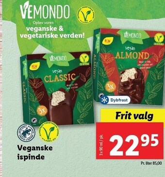 Lidl Veganske ispinde tilbud