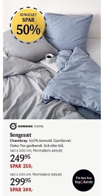 Kop & Kande Nordisk tekstil sengesæt tilbud