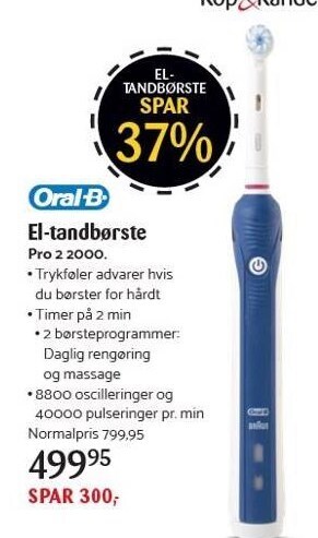 Kop & Kande El-tandbørste tilbud
